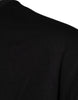 Dolce & Gabbana Black Logo Print Cotton Crew Neck T-shirt