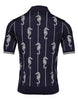 Dolce & Gabbana Dark Blue Sea Horse Collared Polo T-shirt