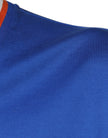 Dolce & Gabbana Blue Logo V-neck Short Sleeve T-shirt