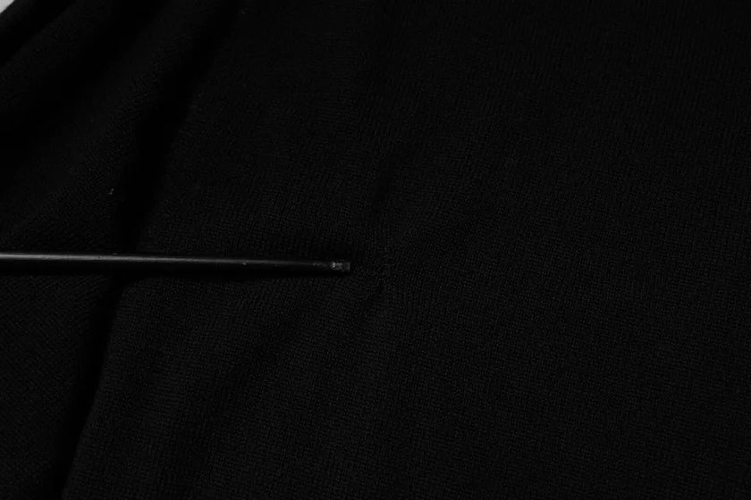 Dolce & Gabbana Black Logo Wool Crew Neck Pullover Sweater