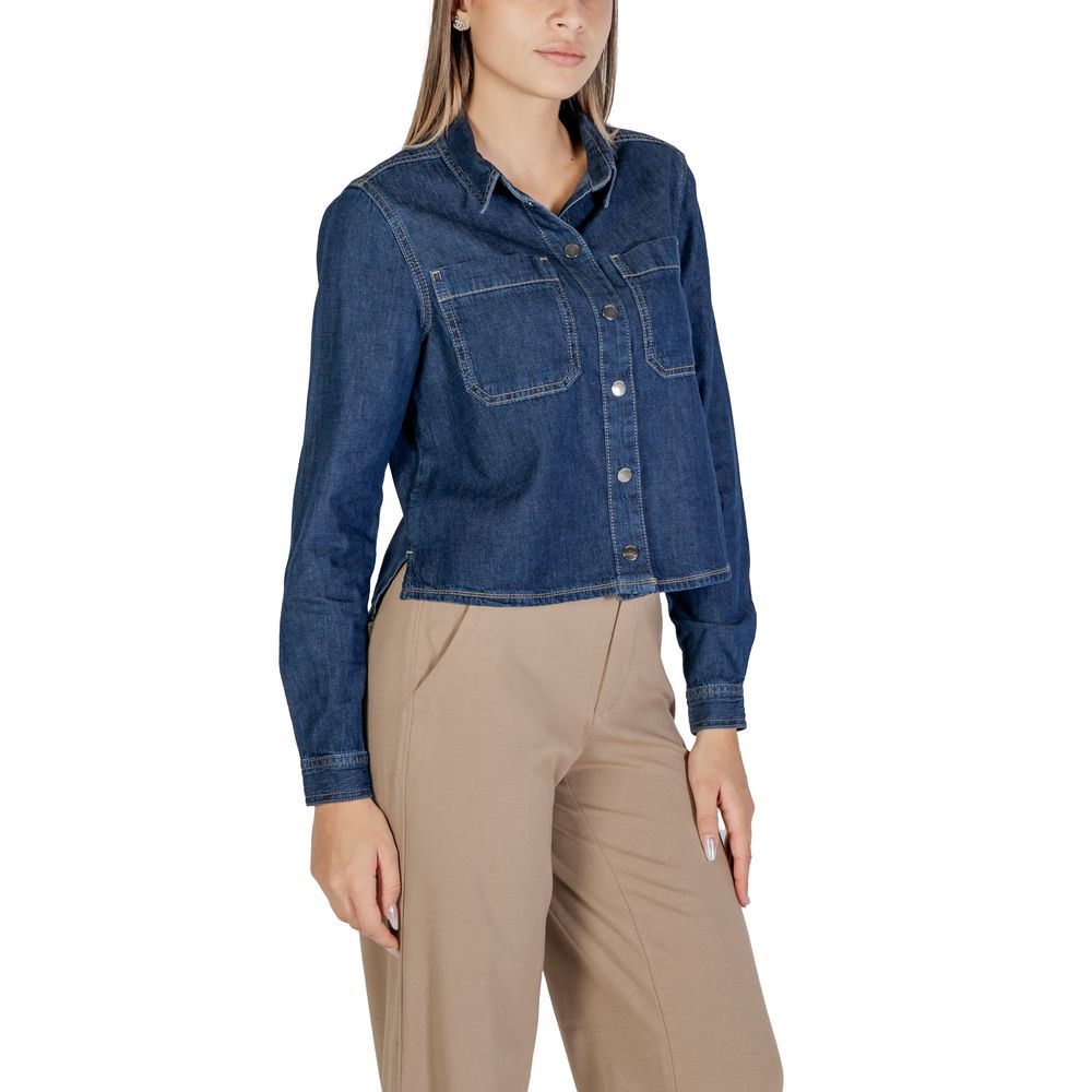 Street One Blue Cotton Shirt