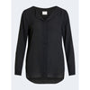 Vila Clothes Black Polyester Shirt