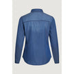 Vila Clothes Blue Cotton Shirt