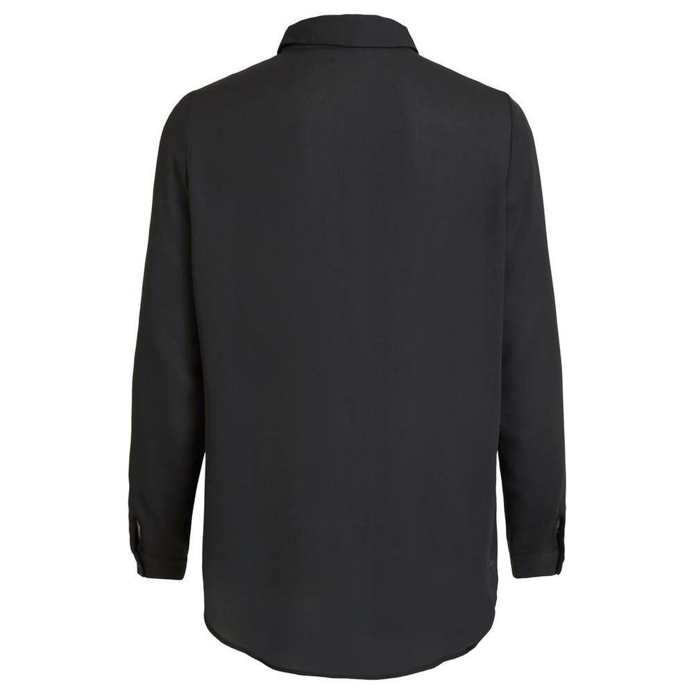 Vila Clothes Black Polyester Shirt