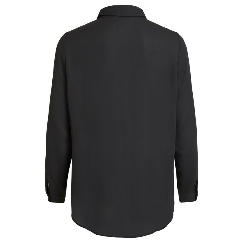 Vila Clothes Black Polyester Shirt