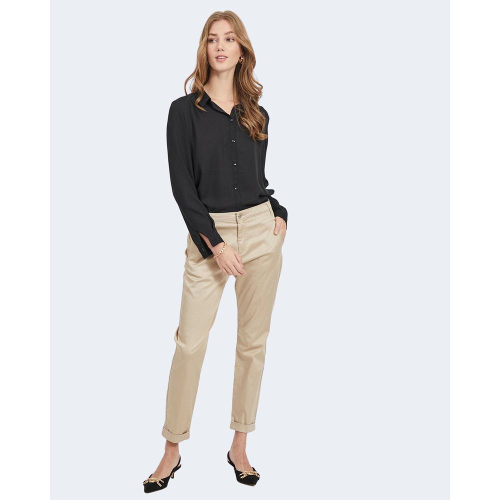 Vila Clothes Black Polyester Shirt