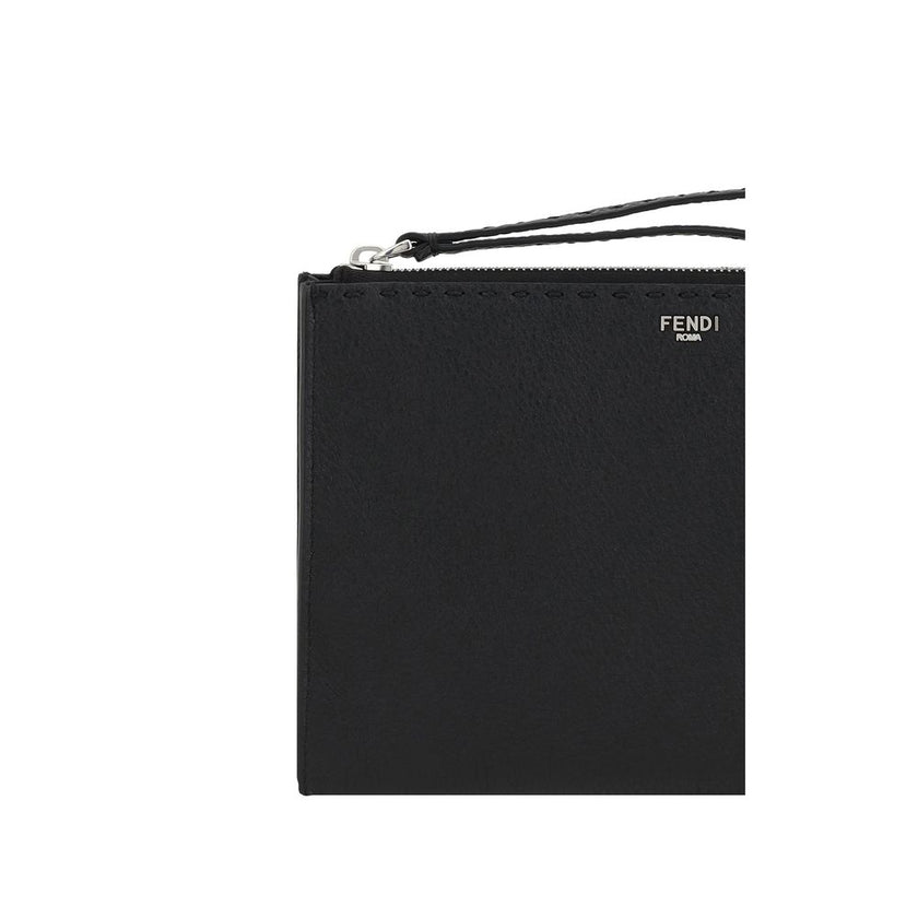 Fendi Leather Pouch Bag