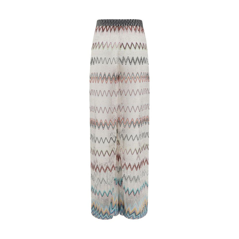 Missoni Zig zag patterned mesh Pants
