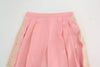 Dolce & Gabbana Pink Lace Trimmed Silk Satin Wide Legs Pants