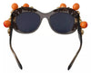 Dolce & Gabbana DG4283B Acetate Crystals Orange Applique Sunglasses