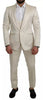 Dolce & Gabbana Beige Wool Crème 3 Piece SICILIA Shawl Suit