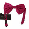 Dolce & Gabbana Pink Silk Adjustable Neck Bow Tie Men