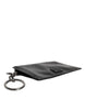Dolce & Gabbana Black Calfskin Leather DG Logo Card Holder Wallet