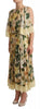 Dolce & Gabbana Multicolor Silk Floral Print Long Maxi Dress