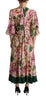 Dolce & Gabbana Pink A-line Sheath Floral Pussy Bow Long Dress