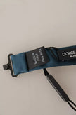 Dolce & Gabbana Blue 100% Silk Adjustable Neck Bow Tie Mens