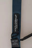 Dolce & Gabbana Blue 100% Silk Adjustable Neck Bow Tie Mens
