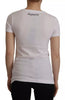 Dolce & Gabbana White #DGFamily Patch Top Cotton T-shirt