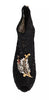 Dolce & Gabbana Black Crystal Lace Booties Stilettos Shoes