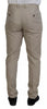 Dolce & Gabbana Beige Cotton Chino Men Formal Pants
