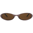 More & More Brown Metal Sunglasses