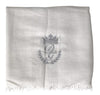 Dolce & Gabbana Gray Cashmere Wrap Shawl Fringe Scarf