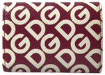 Dolce & Gabbana Multicolor DG Logo Mania French Flap Leather Wallet