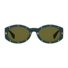 Moschino Green Haircalf Sunglasses