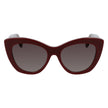 Salvatore Ferragamo Bordeaux Haircalf Sunglasses