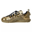 Dolce & Gabbana Metallic Gold NS1 Low Top Sneakers Shoes Sneakers