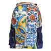 Dolce & Gabbana Multicolor Majolica Print Nylon School Backpack Bag