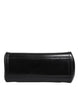 Dolce & Gabbana Black Calfskin Leather SICILY Logo Plaque Top Handle Bag