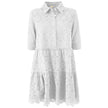 Yes Zee White Cotton Dress