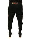 Dolce & Gabbana Black Cotton Jogger Cargo Sweatpants Pants