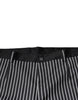 Dolce & Gabbana Black Stripes Skinny Dress Pants