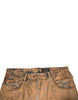 Dolce & Gabbana Brown Tattered Cotton Skinny Denim Jeans