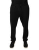 Dolce & Gabbana Black Stripes Viscose Skinny Dress Pants