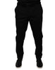 Dolce & Gabbana Black Tapered Formal Dress Pants