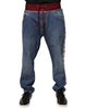 Dolce & Gabbana Blue Cotton Stretch Straight Denim Jeans