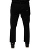 Dolce & Gabbana Black Cotton Stretch Logo Skinny Denim Jeans