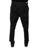 Dolce & Gabbana Black HOUSTON Men Cropped Denim Jeans