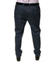 Dolce & Gabbana Dark Blue Cotton Stretch Skinny Men Dress Pants