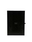 Dolce & Gabbana Gold Tone Brass Crystal Branded Tie Clip Bar