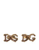 Dolce & Gabbana Gold Tone 925 Sterling Silver DG Logo Cufflink