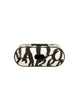 Dolce & Gabbana Black White Leather Scribble Embossed Logo Airpods Case