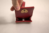 Dolce & Gabbana Black Leather Devotion Heart Strap Airpod Case