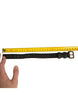 Dolce & Gabbana Black Textured Leather Gold Tone Metal Buckle Armband