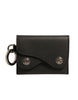 Dolce & Gabbana Black Leather Card Case Keychain Key Holder