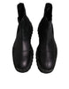 Dolce & Gabbana Black Chelsea Boots Leather Slip On Shoes