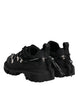 Dolce & Gabbana Black Low Top Lace Up Trekking Sneakers Shoes